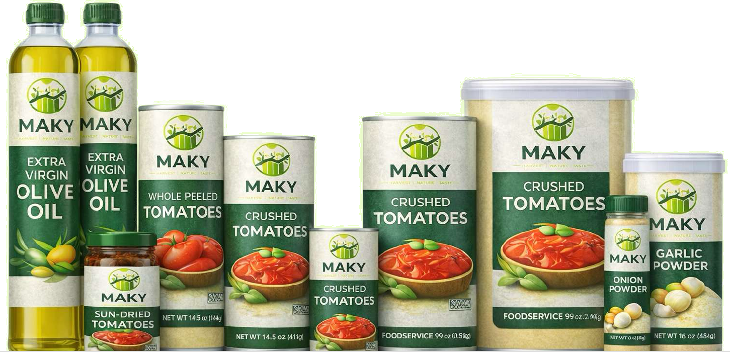 Canned and bottled products