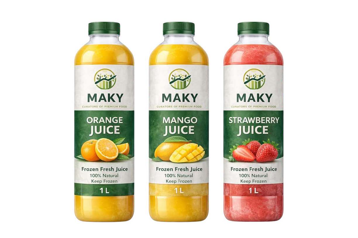 Juice bottle labels