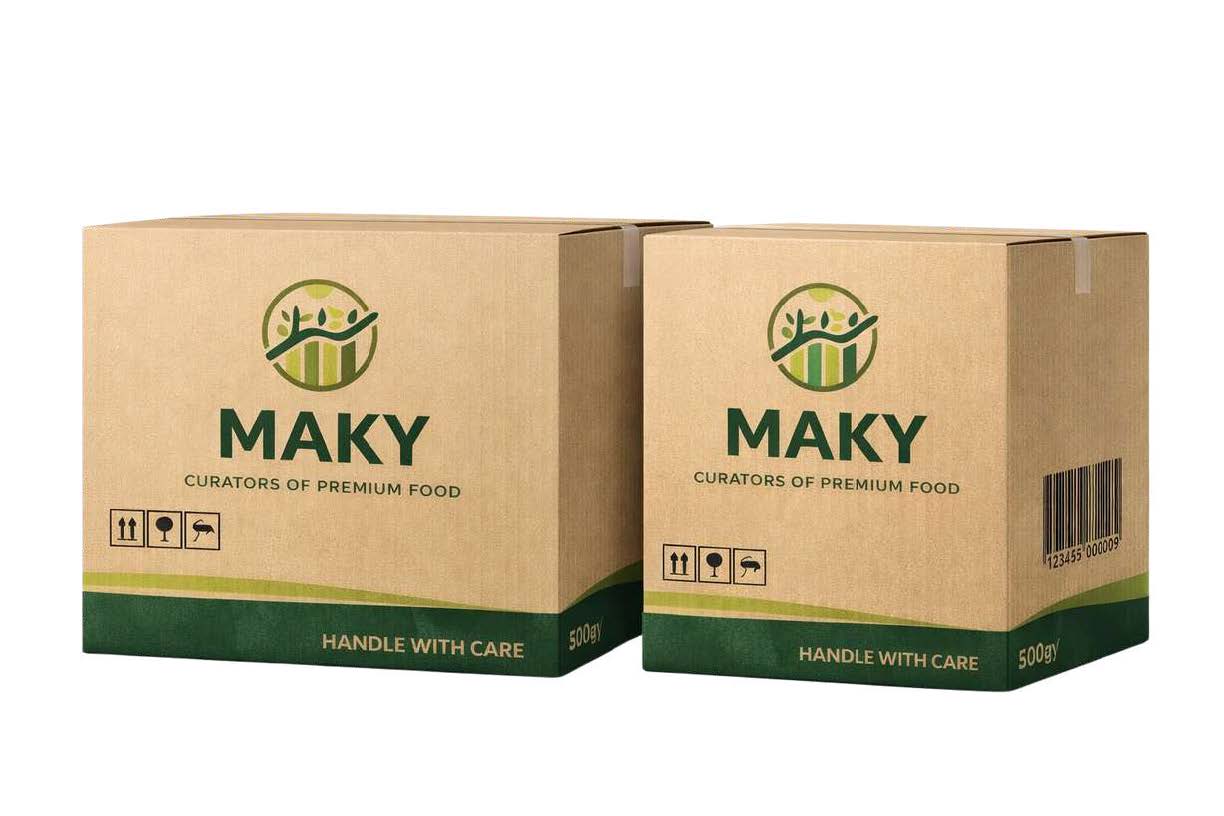 MAKY branded outer distribution cartons