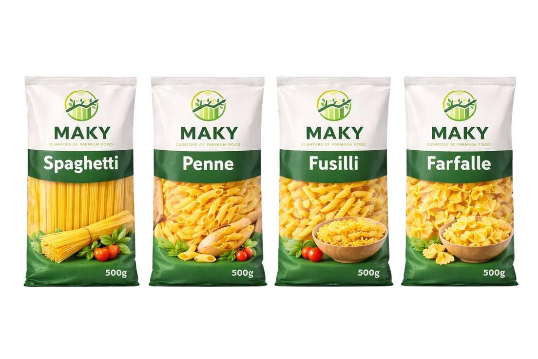 Pasta packaging bags